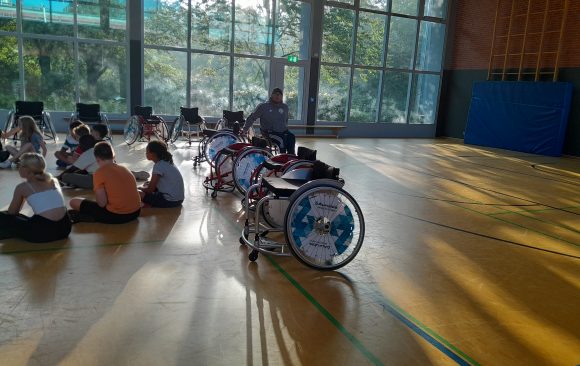 BG Baskets Inklusives Basketballtraining im Rollstuhl
